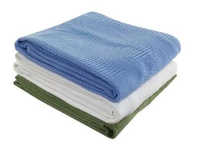 Winquest™ Thermal 100% Cotton Blankets - Twin/Double 72"x90" - White