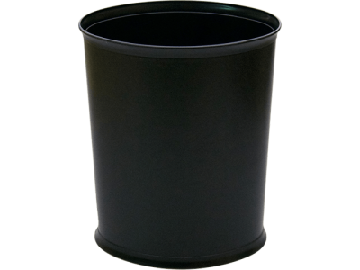 Design Line Oval Leatherette Ignition Resistant Waste Basket 