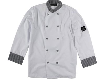 Double Breasted Trimmed Chef Coat