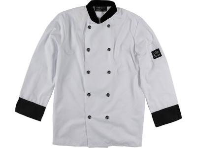 Double Breasted Trimmed Chef Coat