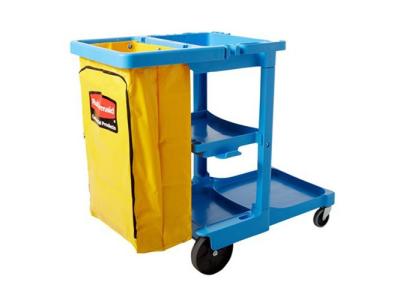 Rubbermaid, 9T73, Microfiber, Janitor Carts