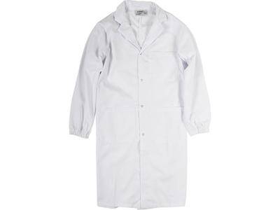 Mens Lab Coat with Button Closure and Three Pockets