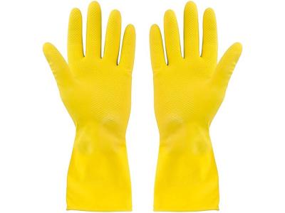 Yellow Household Latex Gloves