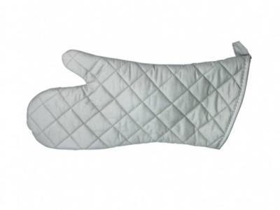 Silver Silicon Oven Mitt