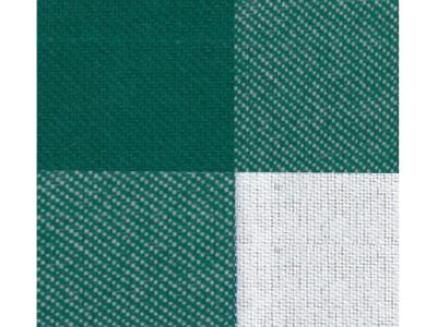 Checkpoint Napkins, Plain Checks 21"x21" - Forest Green