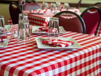 Checkpoint Table Cloths, Plain Checks 42"x42" - Royal Blue